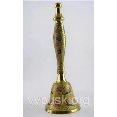 Дзвіночок з латуні з розписом емаллю