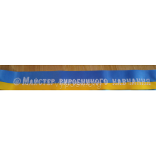 Лента “Майстер виробничого навчання“  сине желтая
