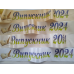 Стрічка Випускниця 2025 біла сатинова з кольором написом Стрічка Випускниця 2025 біла сатинова з кольором написом