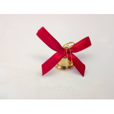 Дзвінок із бордовим бантиком